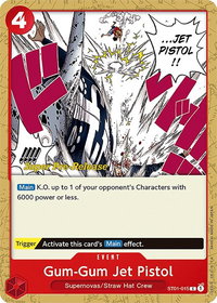 Gum-Gum Jet Pistol - Super Pre-Release Starter Deck 1: Straw Hat Crew (ST-01 PRE) #ST01-015 - Common One Piece Trading Card