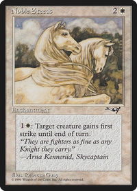 Noble Steeds - Alliances (ALL) #11b - Common Magic: The Gathering Trading Card