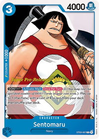 Sentomaru - Super Pre-Release Starter Deck 3: The Seven Warlords of the Sea (ST-03 PRE) #ST03-007 - Common One Piece Trading Card