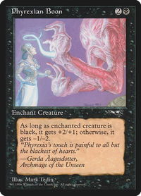 Phyrexian Boon - Alliances (ALL) #58a - Common Magic: The Gathering Trading Card