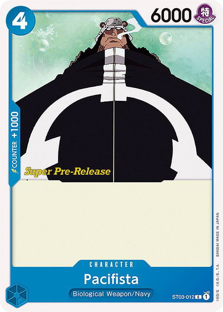 Pacifista - Super Pre-Release Starter Deck 3: The Seven Warlords of the Sea One Piece trading card