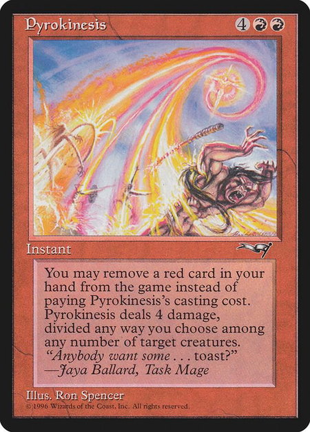 Pyrokinesis - Alliances Magic: The Gathering trading card
