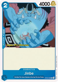 Jinbe - Super Pre-Release Starter Deck 3: The Seven Warlords of the Sea (ST-03 PRE) #ST03-006 - Common One Piece Trading Card