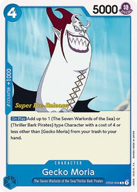 Gecko Moria - Super Pre-Release Starter Deck 3: The Seven Warlords of the Sea (ST-03 PRE) #ST03-004 - Common One Piece Trading Card
