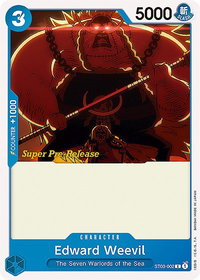 Edward Weevil - Super Pre-Release Starter Deck 3: The Seven Warlords of the Sea (ST-03 PRE) #ST03-002 - Common One Piece Trading Card