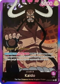 Kaido (001) - Super Pre-Release Starter Deck 4: Animal Kingdom Pirates (ST-04 PRE) #ST04-001 - Leader One Piece Trading Card