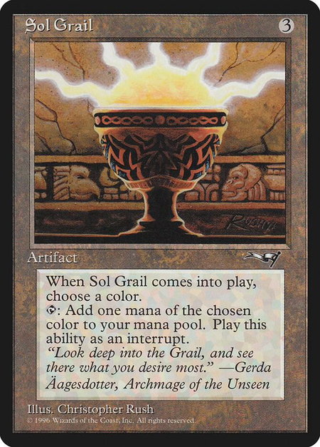 Sol Grail - Alliances Magic: The Gathering trading card