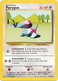 Porygon - Base Set (BS) #039/102 - Uncommon Pokémon Trading Card