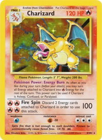 Charizard - Base Set (BS) #004/102 - Holo Rare Pokémon Trading Card
