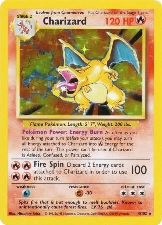 Charizard - Base Set Pokémon trading card