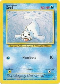 Seel - Base Set (BS) #041/102 - Uncommon Pokémon Trading Card