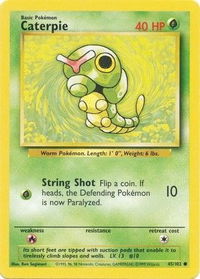 Caterpie - Base Set (BS) #045/102 - Common Pokémon Trading Card