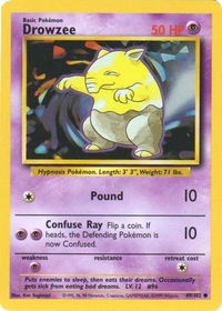Drowzee - Base Set (BS) #049/102 - Common Pokémon Trading Card