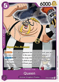 Queen - Super Pre-Release Starter Deck 4: Animal Kingdom Pirates (ST-04 PRE) #ST04-005 - Common One Piece Trading Card