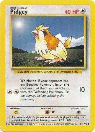 Pidgey - Base Set Pokémon trading card