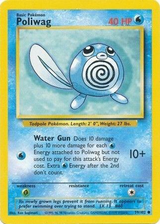 Poliwag - Base Set Pokémon trading card