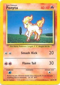 Ponyta - Base Set (BS) #060/102 - Common Pokémon Trading Card