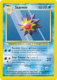 Starmie - Base Set (BS) #064/102 - Common Pokémon Trading Card