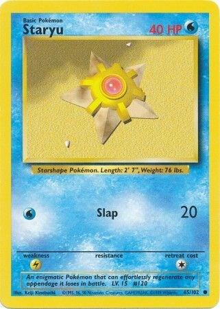 Staryu - Base Set Pokémon trading card