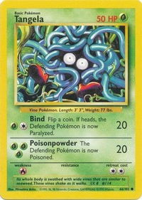 Tangela - Base Set (BS) #066/102 - Common Pokémon Trading Card