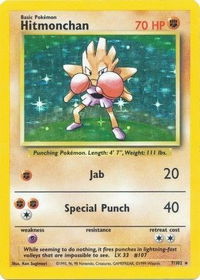 Hitmonchan - Base Set (BS) #007/102 - Holo Rare Pokémon Trading Card