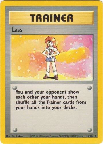 Lass - Base Set Pokémon trading card