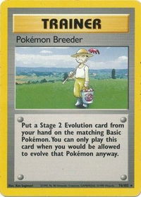 Pokemon Breeder - Base Set (BS) #076/102 - Rare Pokémon Trading Card