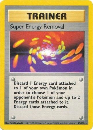 Super Energy Removal - Base Set Pokémon trading card