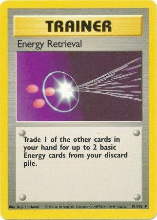 Energy Retrieval - Base Set Pokémon trading card