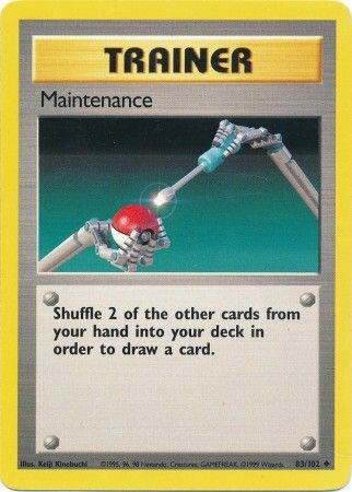 Maintenance - Base Set Pokémon trading card