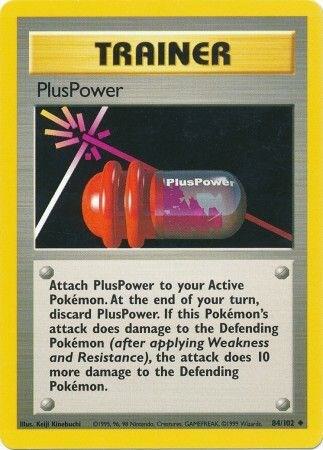 PlusPower - Base Set Pokémon trading card