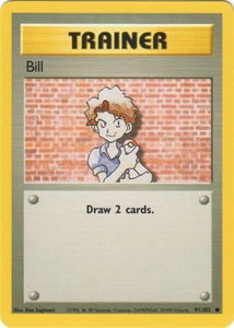 Bill - Base Set (BS) #091/102 - Common Pokémon Trading Card
