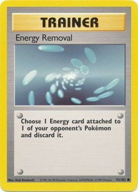 Energy Removal - Base Set (BS) #092/102 - Common Pokémon Trading Card