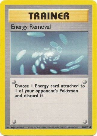 Energy Removal - Base Set Pokémon trading card
