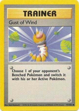 Gust of Wind - Base Set Pokémon trading card