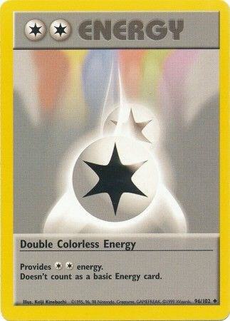 Double Colorless Energy - Base Set Pokémon trading card