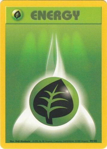 Grass Energy - Base Set Pokémon trading card