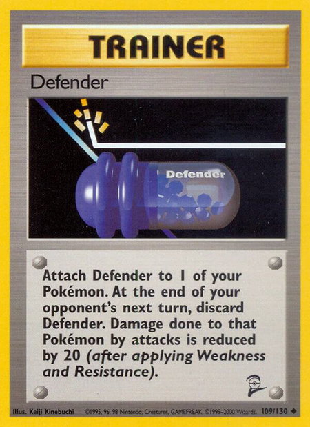 Defender - Base Set 2 Pokémon trading card