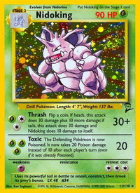 Nidoking - Base Set 2 (BS2) #011/130 - Holo Rare Pokémon Trading Card