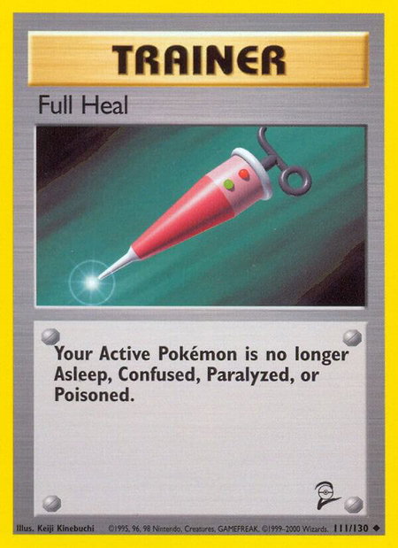 Full Heal - Base Set 2 Pokémon trading card