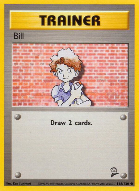 Bill - Base Set 2 Pokémon trading card