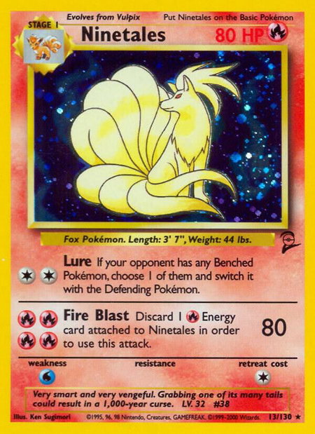 Ninetales - Base Set 2 Pokémon trading card