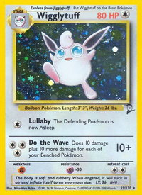 Wigglytuff - Base Set 2 (BS2) #019/130 - Holo Rare Pokémon Trading Card