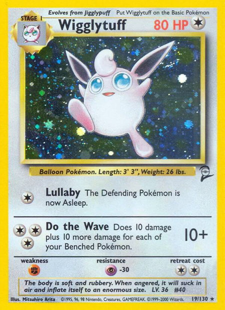 Wigglytuff - Base Set 2 Pokémon trading card