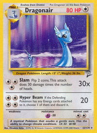 Dragonair - Base Set 2 (BS2) #022/130 - Rare Pokémon Trading Card