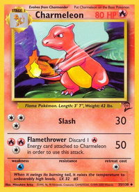 Charmeleon - Base Set 2 (BS2) #035/130 - Uncommon Pokémon Trading Card