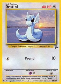 Dratini - Base Set 2 (BS2) #038/130 - Uncommon Pokémon Trading Card