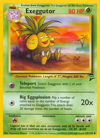 Exeggutor - Base Set 2 (BS2) #039/130 - Uncommon Pokémon Trading Card