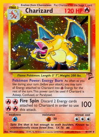Charizard - Base Set 2 (BS2) #004/130 - Holo Rare Pokémon Trading Card