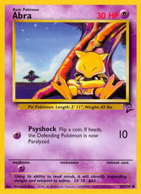 Abra - Base Set 2 (BS2) #065/130 - Common Pokémon Trading Card
